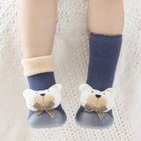 baby sock shoes for winter thick cotton animal styles cute baby floor shoes anti-slip first walkers 0-3 years Christmas gifts