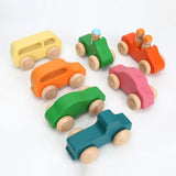 Wooden Rainbow Block Wood Stacking Toys Grimms Rainbow Building Blocks Balls Montessori Eductaional Toy Kids Rainbow Stacker