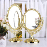 2024 New 2 Sides Makeup Mirror Stand Table Cosmetic Mirror Plastic Dresser Mirrors Tools