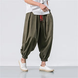 BOLUBAO Spring Men Loose Harem Pants Chinese Linen Overweight Sweatpants High Quality Casual Brand Oversize Trousers Male