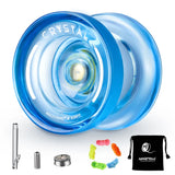 MAGICYOYO Responsive Crystal YoYo K2, Plastic Yo Yo for Kids, Beginner Replacement Unresponsive Bearing for Advancer