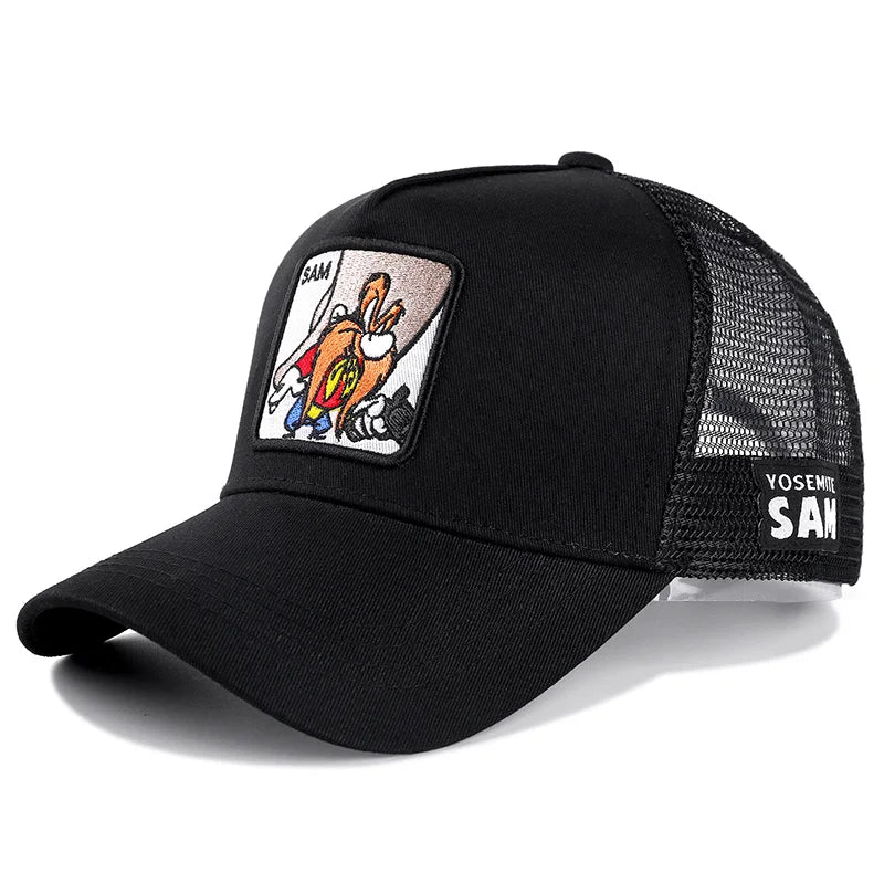 High Quality Brand Anime Cartoon Snapback Cotton Baseball Cap Men Women Hip Hop Dad Mesh Hat Trucker Hat Dropshipping