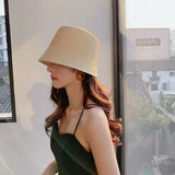 Summer Foldable Straw Sun Hat Women's Panama Boater Floppy Bucket Hat  Female Outing Visor Holiday Cool Hat Beach Weave Bob Caps