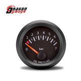 DRAGON GAUGE 52mm Water Temp/Oil Temp/Voltmeter/Oil Press/Vacuum/Boost Gauge/Air Fuel Ratio/EGT Gauge With Sensor for 12V Car