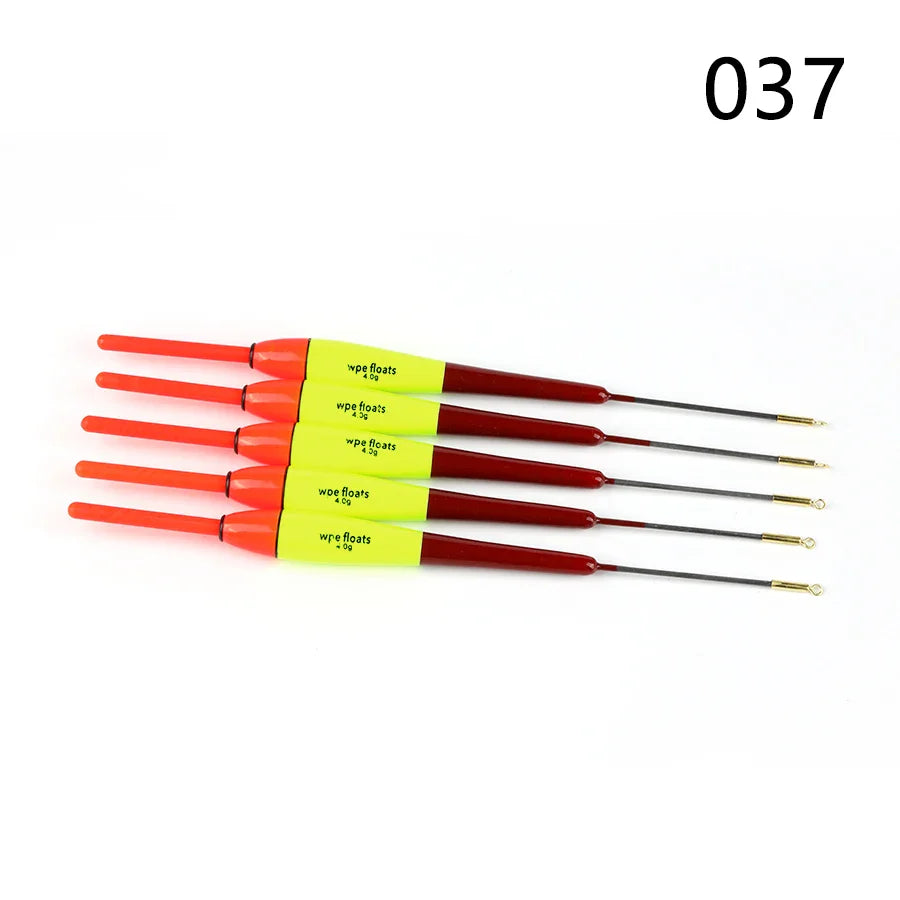 W.P.E Fishing Float 5pcs/lot 19cm-24cm 4g Barguzinsky Fir Float Vertical Buoy Float Carp Fishing Bobber Fishing Tackle Pesca