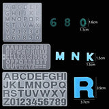 Alphabet Resin Molds Kit Backward Letter Number Silicone Casting Molds Resin Epoxy Molds For Keychain Making Pendant Jewelry DIY