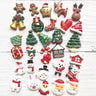 100pcs Resin Christmas Charms for Slime DIY Polymer Filler Addition Slime Accessories Toys Powder Modeling Clay Kit for Children