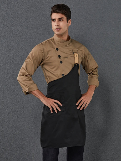 2023 New Chef Clothes Uniform Restaurant Kitchen Cooking Chef Coat Waiter Work Jackets Professional Uniform Overalls Outfit