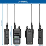 2024 Baofeng UV-9R Pro V1 V2 Waterproof IP68 16KM Walkie Talkie Type-C Charger UHF VHF Long Range UV-5R Upgrade Ham CB Radio