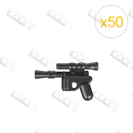 50PCS/LOT Weapon Model Gun Pack Star W Movie Series Blaster Guns Military Accessories DIY Building Blocks Toys For Children Gift