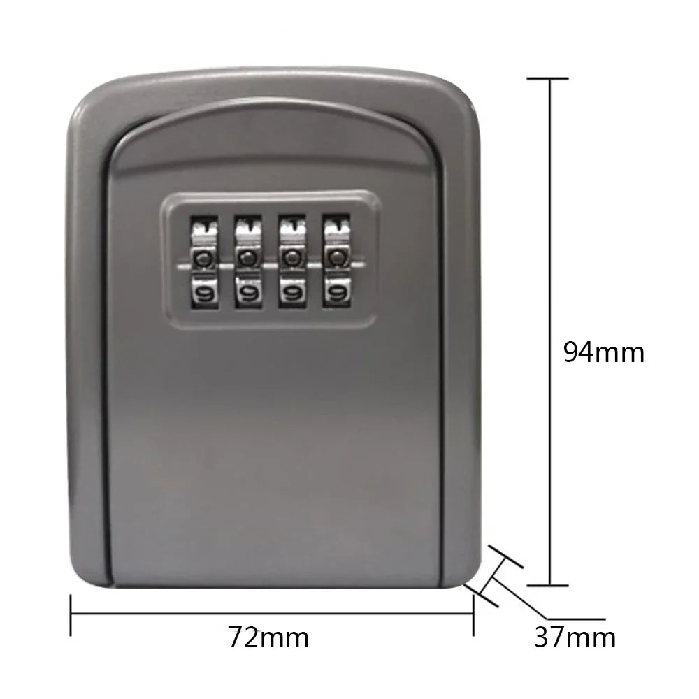 Mini Key Box Password Lock Door Cat Eye Metal Outdoor Wall Mounted Anti-theft Key Lock Box Home Office Indoor Security