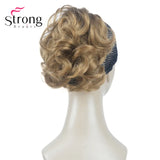 StrongBeauty Silver Short Natural Wave Ponytail Hair Extension With Claw Clip In Hairpiece COLOUR CHOICES