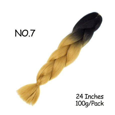 Mirra’s Mirror 24inch Synthetic Braiding Hair Extensions 10pcs Wholesale Colorful Braids Hair Jumbo Braid Hair Black Brown