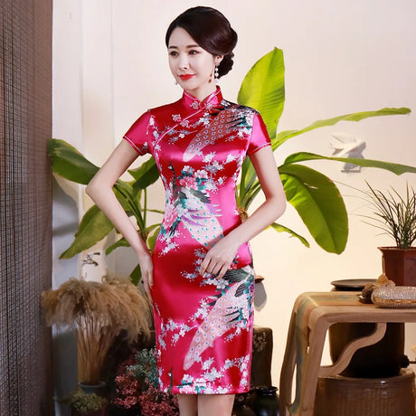 2022 NEW Women Evening Party Dress Traditional Chinese Cheongsam Slim 6XL Dress Sexy Female Vestido Classic Dresses