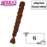 82 Inch Jumbo Box Braids Extensions Afro Synthetic Braiding Hair Ombre Hair for Twist Braid Support Wholesale Mirra’s Mirror