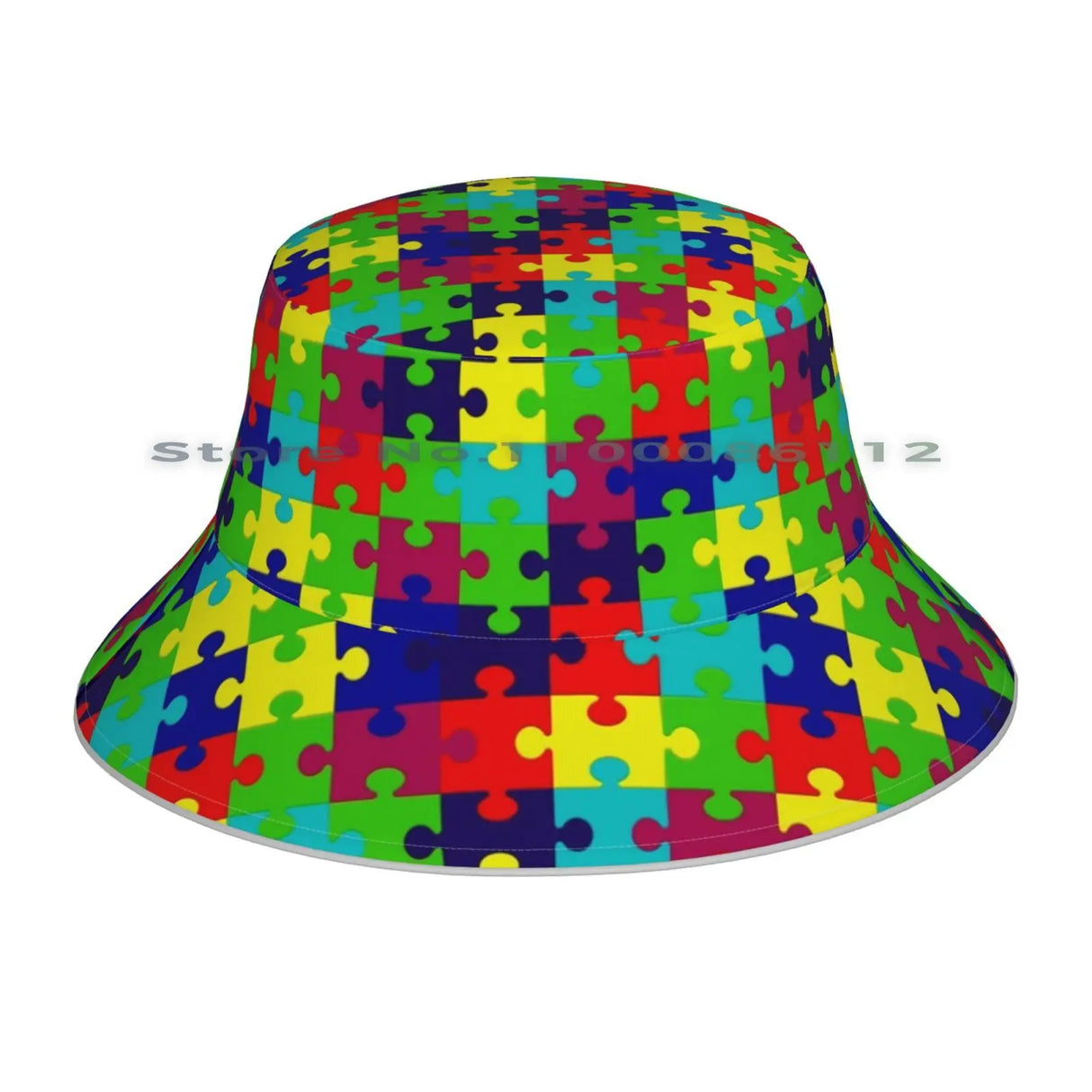 Autism Awareness Beanies Knit Hat Puzzled Game Brain Teaser Colorful Red Blue Yellow Green Fun Primary Children Teacher Parents