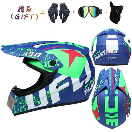 Safety Motocross Helmet Casco Motocross Bicycle Downhill Capacete ATV Cross Helmet Child Motorcycle Helmet Dot Abs 1KG Unisex