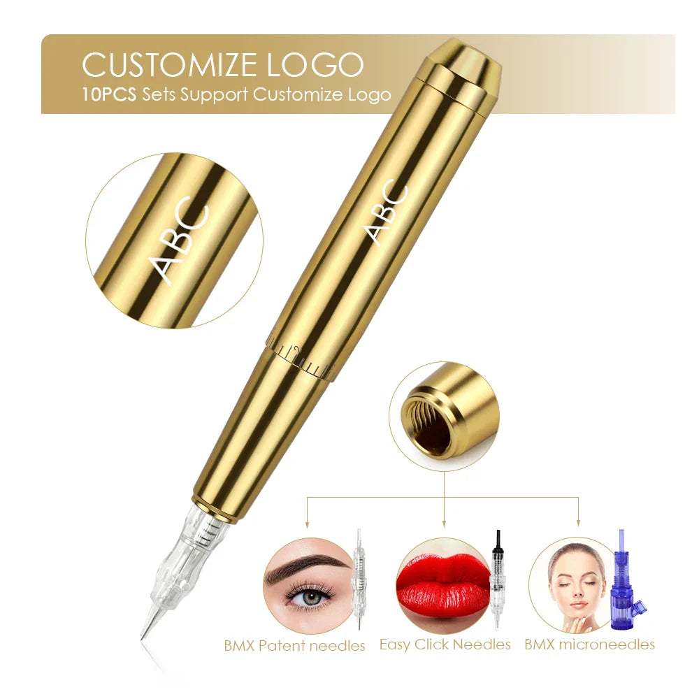 BMX Permanent Makeup Machie Electric Microblading Tattoo Machine for Ombre Eyebrows Tattoo Pen With Cartridges Tattoo Supplies