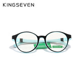 KINGSEVEN Children S Size 43mm Anti-blue Square Blue Light Blocking Glasses Kids TR90 Flexible Computer Gaming Clear Eyewear