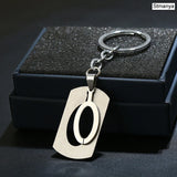 NEW DIY Stainless Steel A-Z Letters key Chain Charm 26 Letters  KeyChain Men Women keychain Couple gift Jewelry Car Key Ring