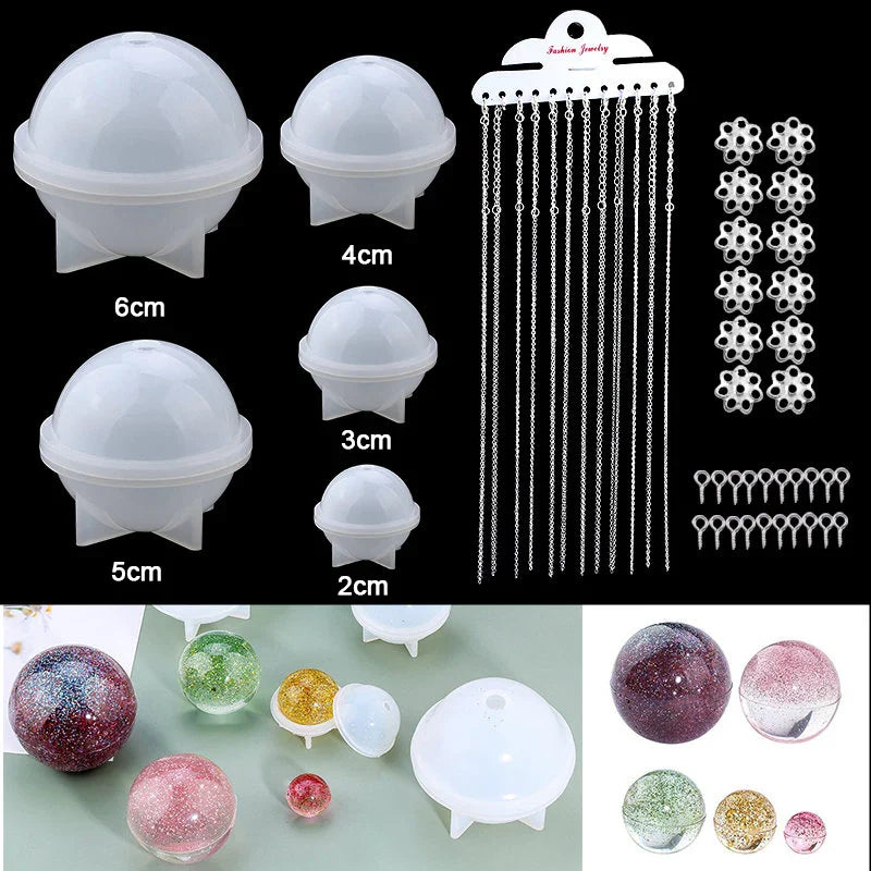 16 Styles Epoxy Casting Molds Set Silicone UV Casting Tools Kits Resin Casting Molds For Jewelry Making DIY Earring Findings