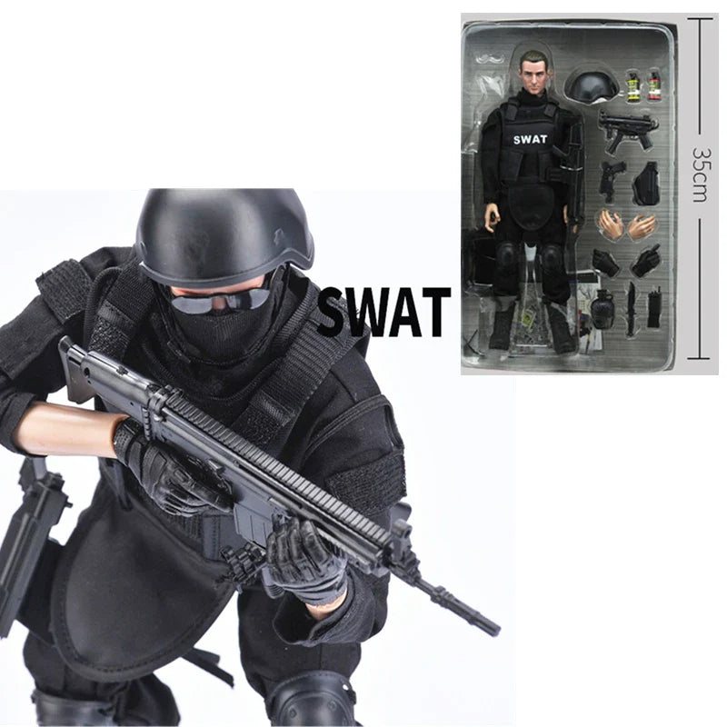 1/6 Special Forces Soldiers BJD Military Army Man Action Toy Figure Set