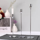 IMUWEN Metal Candle Holders Luxury Candlestick Fashion Wedding Candle Stand Exquisite Candlestick Candelabra Table Home Decor