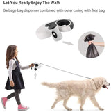 5M Retractable Dog Leashes with poop bag Dispenser Automatic extending Walking Pet Dog Lead Leash for Pet supplies Accessories