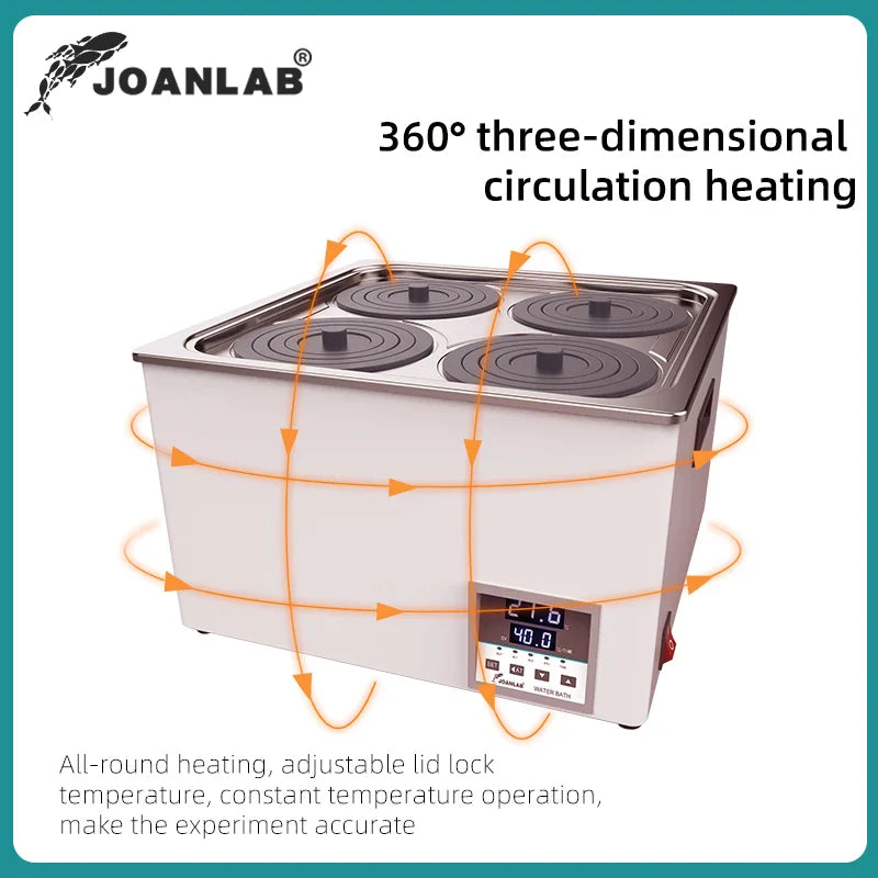 JOANLAB Water Bath Lab Heating Thermostatic Devices Digital Display Lab Equipment Constant Temperature Thermostat Tank 110v 220v