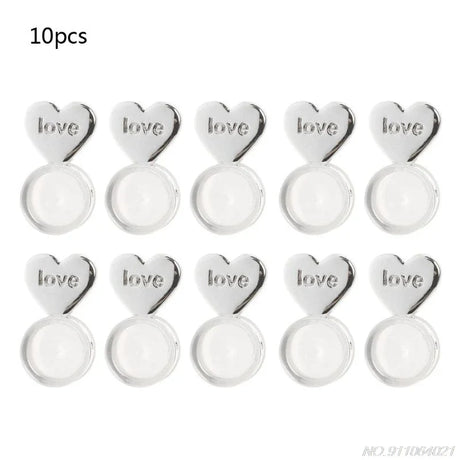 10Pcs Heart Love Magic Earring Lifters Backs Adjustable Hypoallergenic Nuts Ear Lobe-Support Women D08 20 Dropshipping