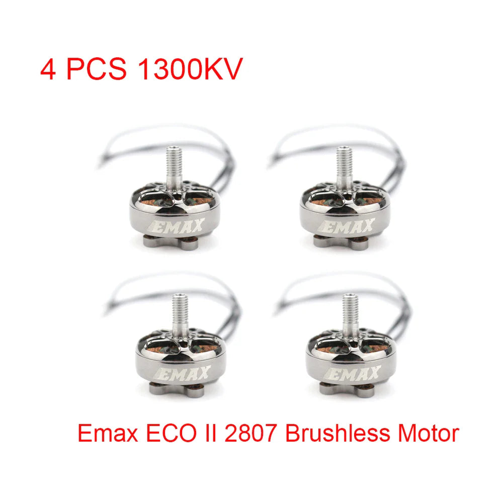 EMAX ECOII 2807 6S 1300KV 5S 1500KV 4S 1700KV Brushless Motor for RC FPV Racing Drone RC Quadcopter RC Parts DIY Accessories