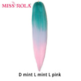 Miss Rola Synthetic 28Inch 100G 2023 New Hair Extension Yaki Straight Jumbo Braiding Hair Pre-Stretched Braid Kanekalon Hair