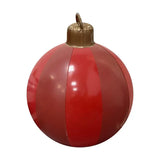 60CM Outdoor Christmas Inflatable Decorated Ball PVC Giant Big Balls Xmas Tree Decoration Inflatable Toy Ball Christmas Supplies