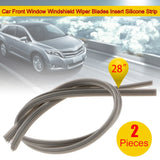 High Quality Car Window Windshield Blades Cutter Boneless Car Front Window Windshield Wiper Blades Insert Silicone Strip 28 ''