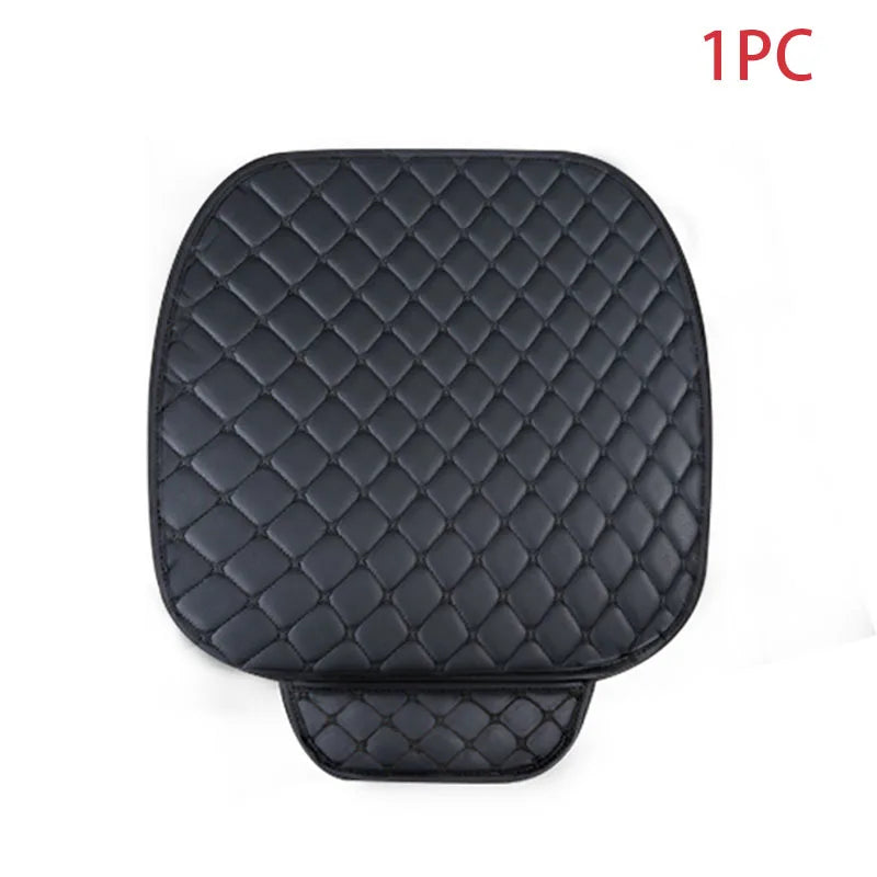 SEAMETAL Universal Car Seat Covers Pu Leather Car Seat Protector Four Seasons Car Seat Cushion Chair Carpet Pad Auto Accessories