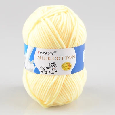 TPRPYN 10pcs Total 500g Milk Cotton Knitting Yarn Soft Tufting Baby crochet knitted Yarn for Hand Knitting worsted thread line