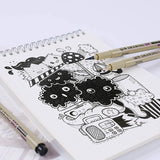 3/6/7/Pcs Pigma Micron Pen Liner Ink Marker Pen Waterproof Hand-Drawn Design Sketch Needle Pen Fineline Pen Art Supplies