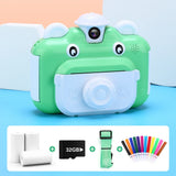 Kids Camera Instant Print Camera for Children 1080P HD Video Photo Camera Toys with 32GB Card