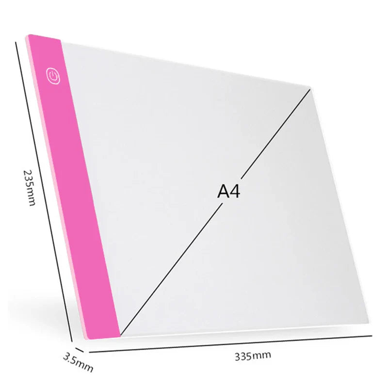 New A3/A4/A5 Three Level Dimmable Led Light Pad Drawing Board Pad Tracing Light Box Eye Protection Easier for Diamond Painting