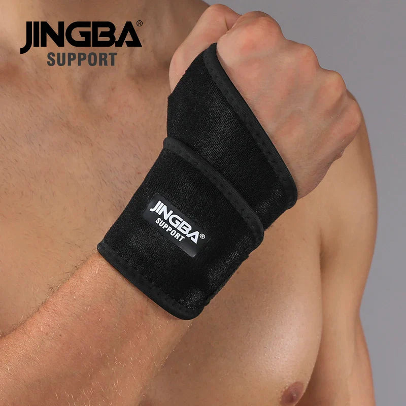 JINGBA SUPPORT 1PCS High quality Neoprene Adjustable Protective Gear Boxing hand wraps support+Weightlifting Bandage Wristband