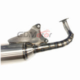 V8 Modified Racing Full Exhaust System For yamaha bws100 4vp exhaust 100-125cc 4vp Scooter 100cc 125cc