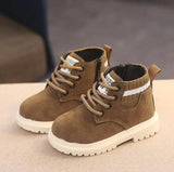 Children Casual Shoes Autumn Winter Boots Boys Shoes Fashion Leather Soft Antislip Girls Boots 21-30 Sport Running Shoes