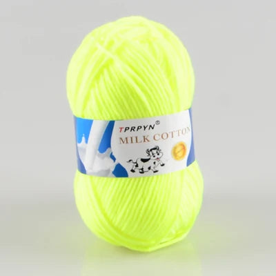 TPRPYN 10pcs Total 500g Milk Cotton Knitting Yarn Soft Tufting Baby crochet knitted Yarn for Hand Knitting worsted thread line