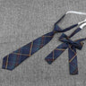 Hand-Made Necktie Bowtie Set High Quality Boy Girl School Suit Shirts Student Butterfly Striped Plaid 100%Cotton Accessory Trend