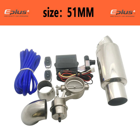 EPLUS Car Exhaust Pipe Control Valve Sets Vacuum Controller Device Remote Kit Controller Switch Universal 51 63 76MM