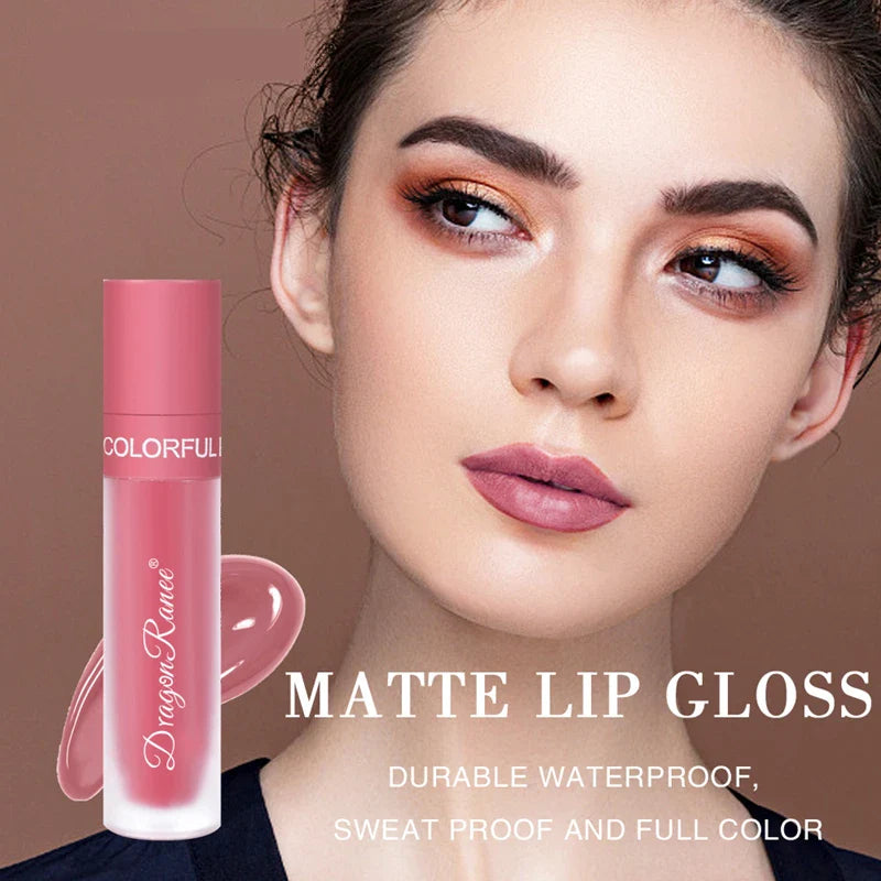 Women Matte Velvet Moisturizer Makeup Lipgloss Set Cosmetic Lip Glaze Multiccolor Make Up Kit,Nutritious Easy To Wear Lipglaze