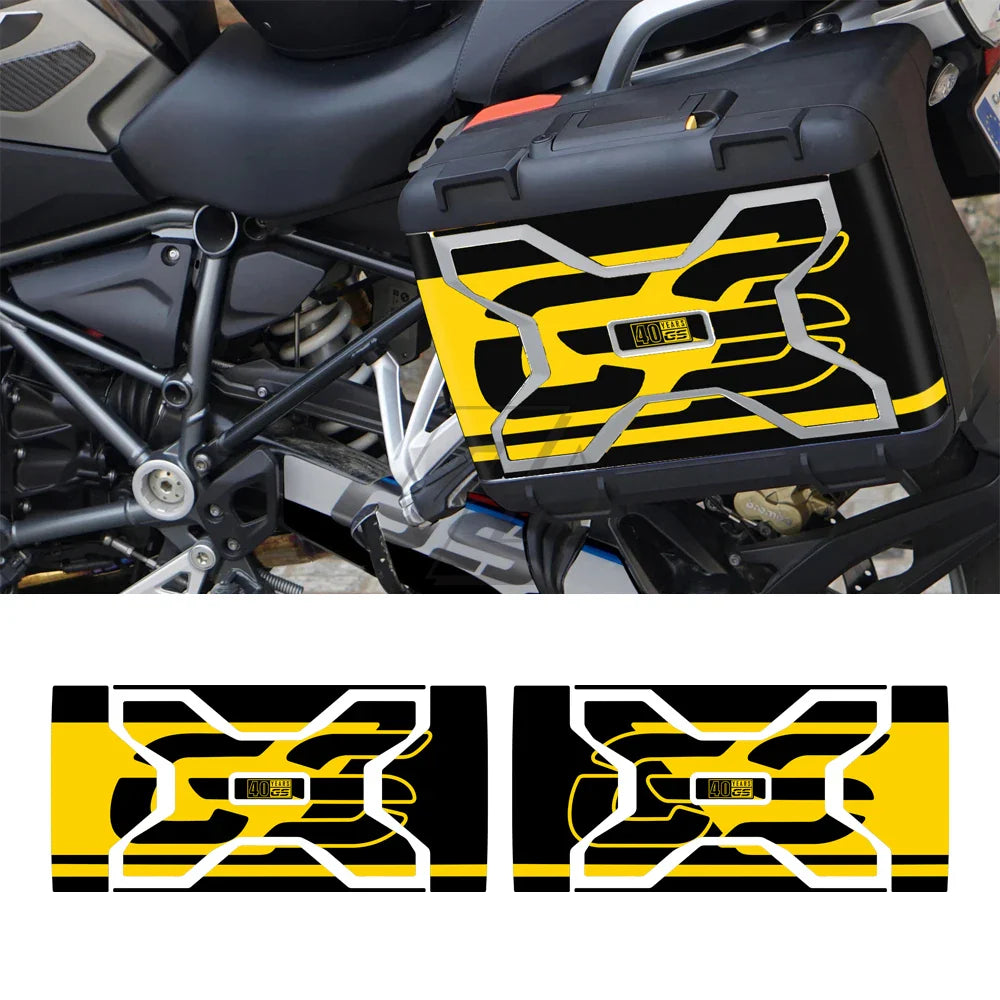 Motorcycle Sticker Case for BMW Vario Case 2013-2020 W/ R1250GS Triple Black Trunk Box Decals