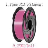 3D Printer Parts & Accessories 0.25kg/Roll Diameter 1.75mm PLA Filament with White Black Red Blue Yellow Pink Green Orange Gary