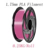 3D Printer Parts & Accessories 0.25kg/Roll Diameter 1.75mm PLA Filament with White Black Red Blue Yellow Pink Green Orange Gary