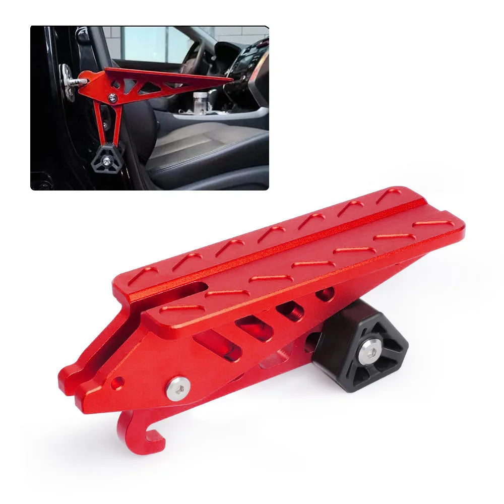 Universal 440 Lbs Aluminum Car Roof Rack Step Fit Door Latch Rooftop Up Hook Stand Pedals For Most SUV Pickup Accessories